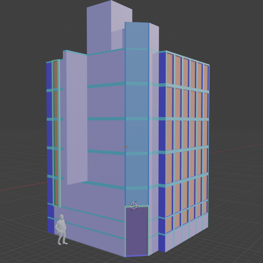 3D Building made in Blender