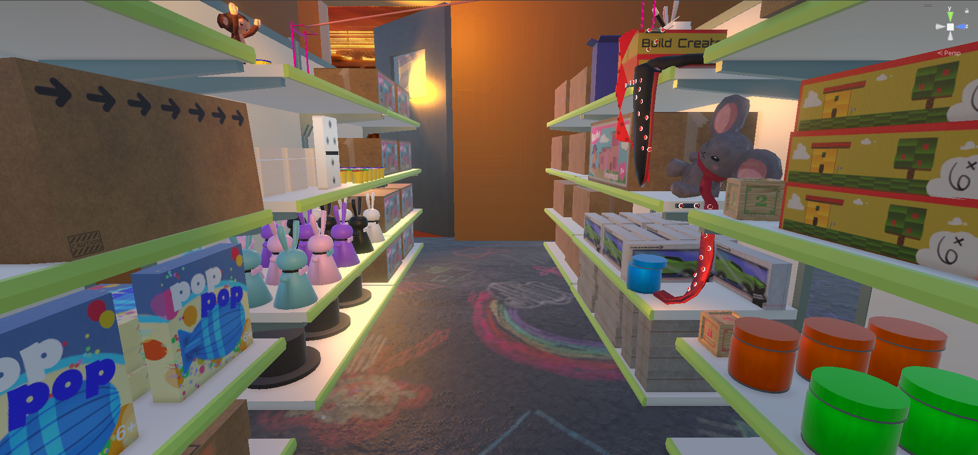 A 3D cylinder mesh on a plane with uv coordinates.